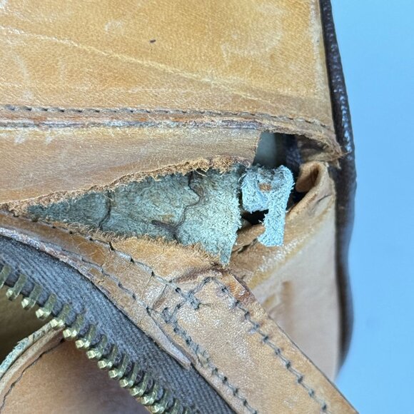 Hand Tooled Leather Crossbody Purse W/Eagle & Aztec Motif Boho Style Rustic Bag - Picture 2 of 10
